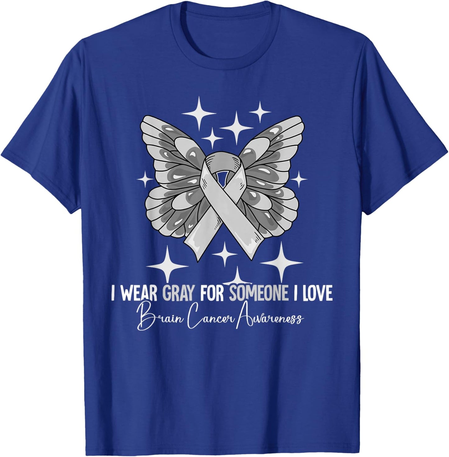 Brain Cancer Awareness T-Shirt - T-Shirt | Royal
