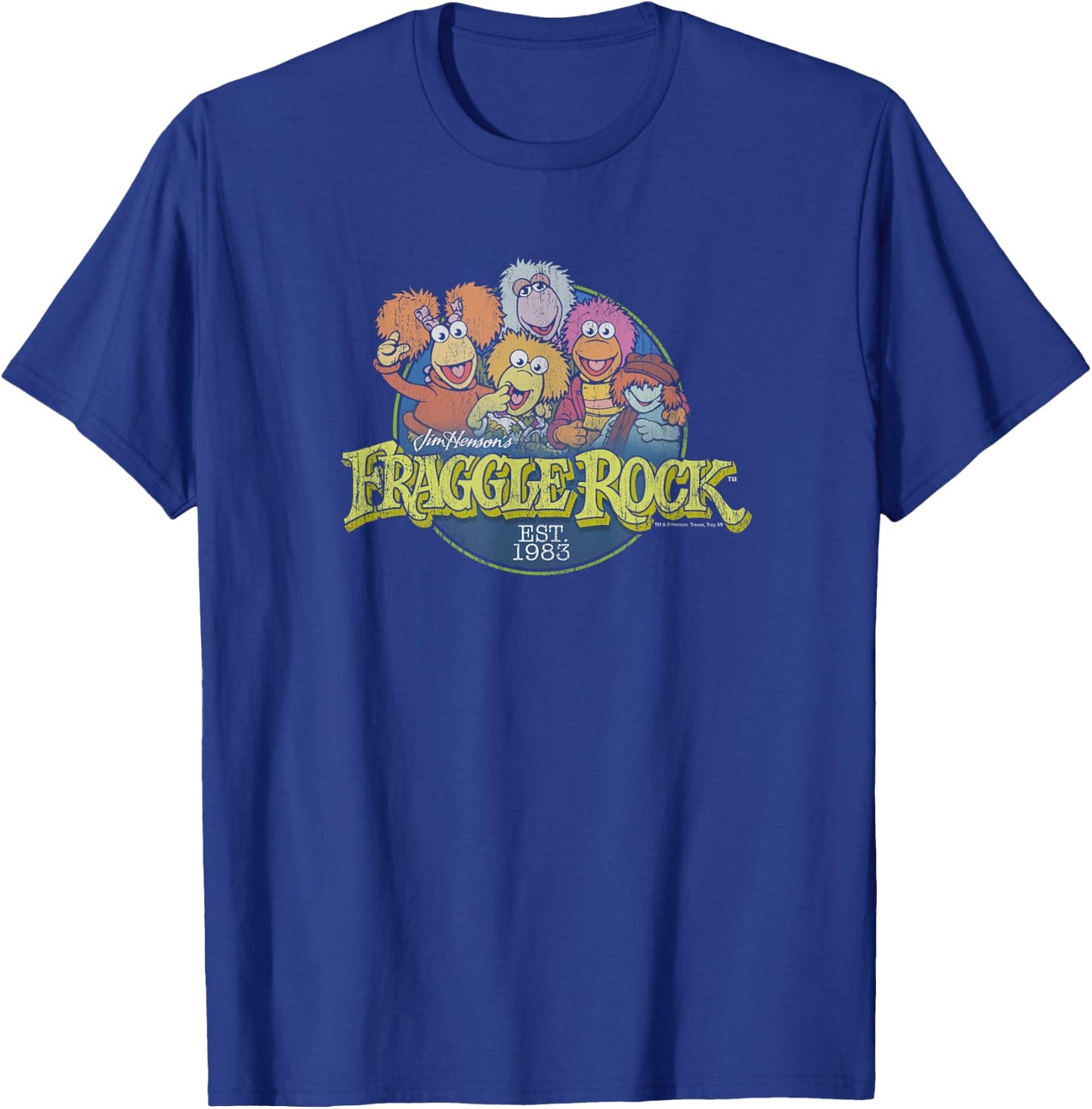 Fraggle Rock Circle Logo T-Shirt - T-Shirt | Royal