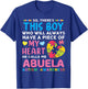 There's This Boy He Calls Me Abuela Autism Awareness T-Shirt - T-Shirt | Royal