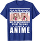 Warning May Spontaneously Start Talking About Anime Gift T-Shirt - T-Shirt | Royal