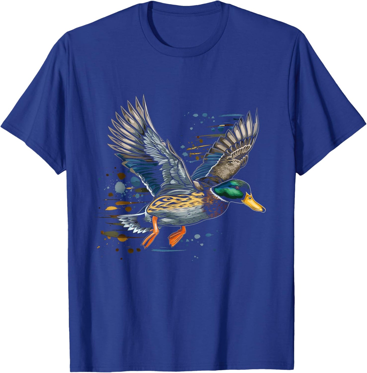 Duck Hunting Waterfowl Mallard Duck Hunter T-Shirt - T-Shirt | Royal
