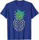 Farm Animal Bird Hen Pineapple Chicken T-Shirt - T-Shirt | Royal