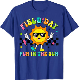Field Day Fun In The Sun Let Games Begin 2024 Teachers Kids T-Shirt - T-Shirt | Royal
