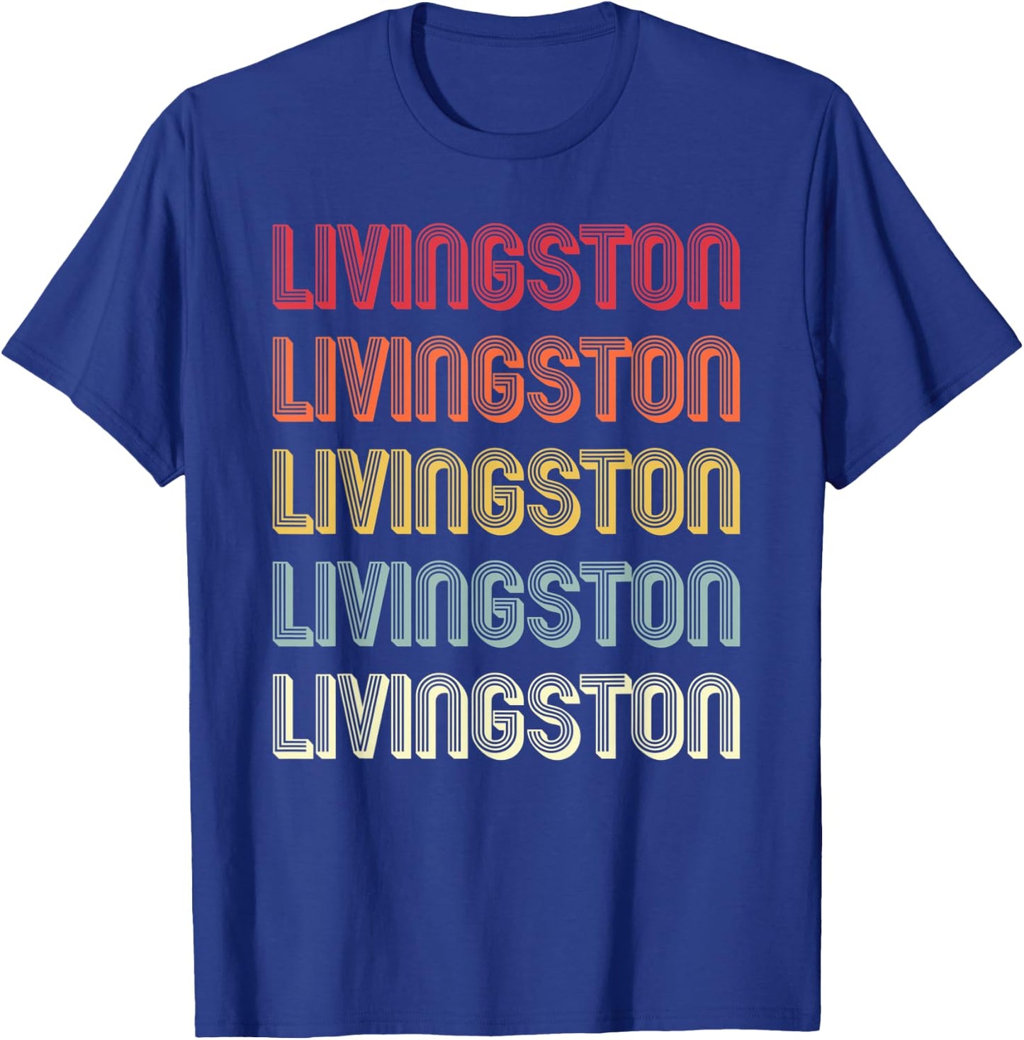 LIVINGSTON Gift Surname Funny Retro Vintage Birthday Reunion T-Shirt - T-Shirt | Royal