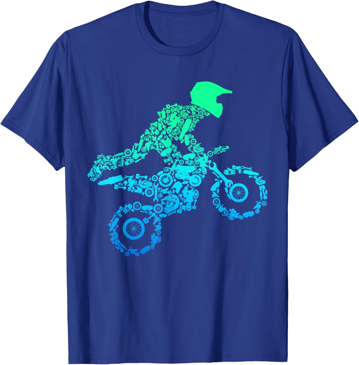 Dirt Bike Rider Motocross Enduro Dirt Biking Gifts T-Shirt - T-Shirt | Royal
