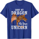 Sorry My Dragon Ate Your Unicorn Dragon T-Shirt - T-Shirt | Royal