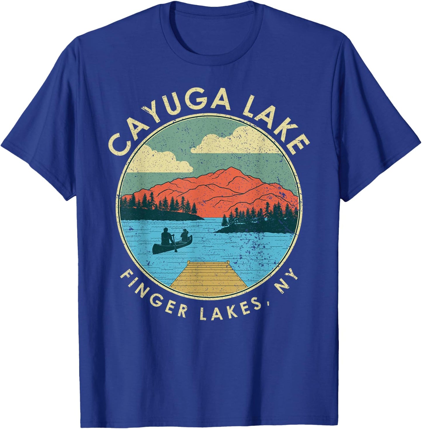 Cayuga Lake Finger Lakes NY New York T-Shirt - T-Shirt | Royal