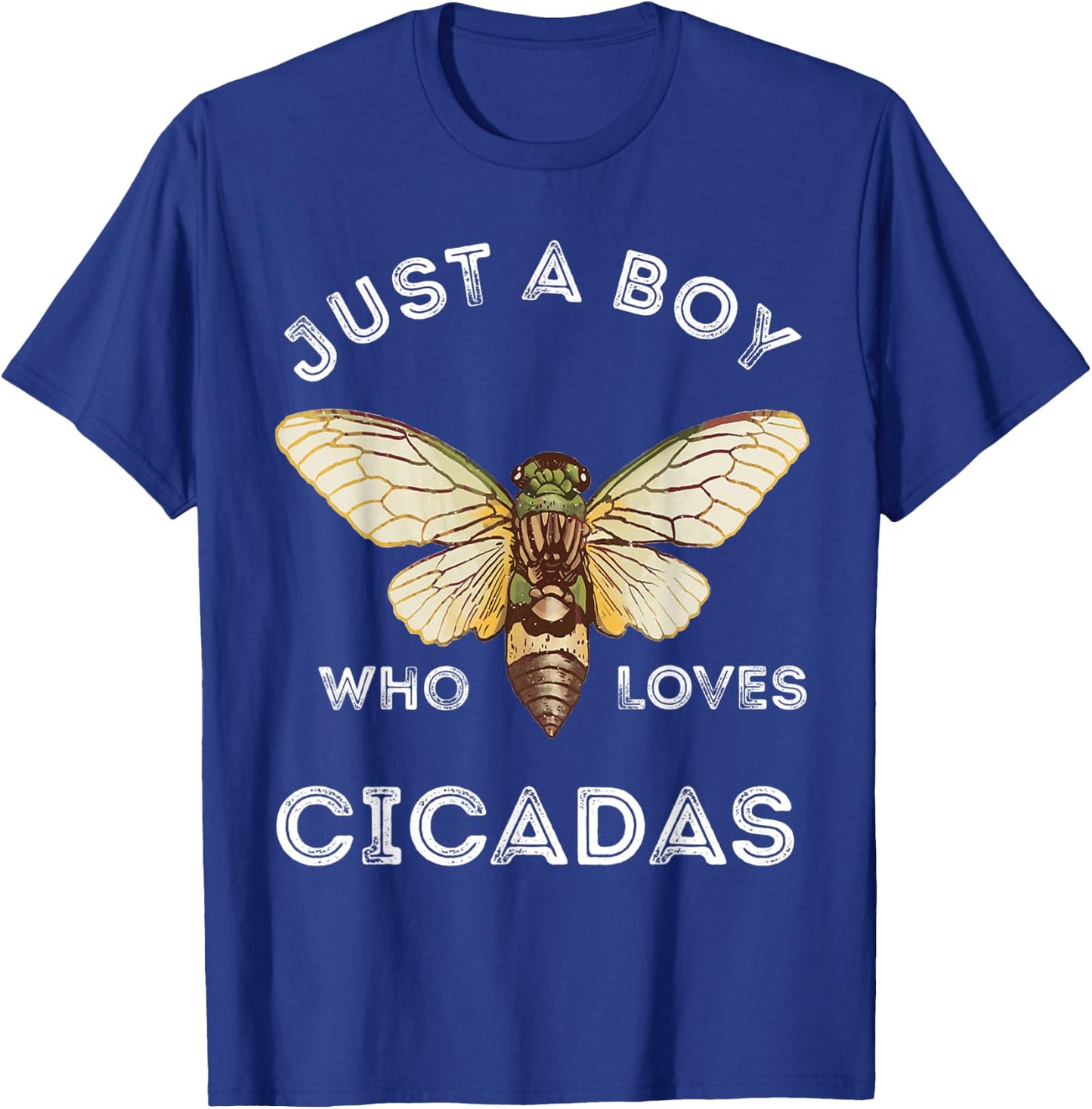 Just A Boy Who Loves Cicadas Insect Magicicada Bug Brood T-Shirt - T-Shirt | Royal