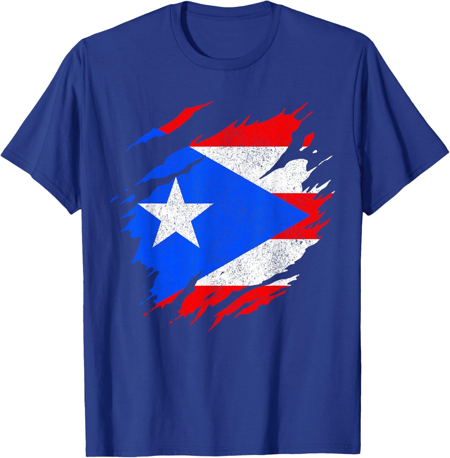 Puerto Rico Flag Vintage T-Shirt - T-Shirt | Royal