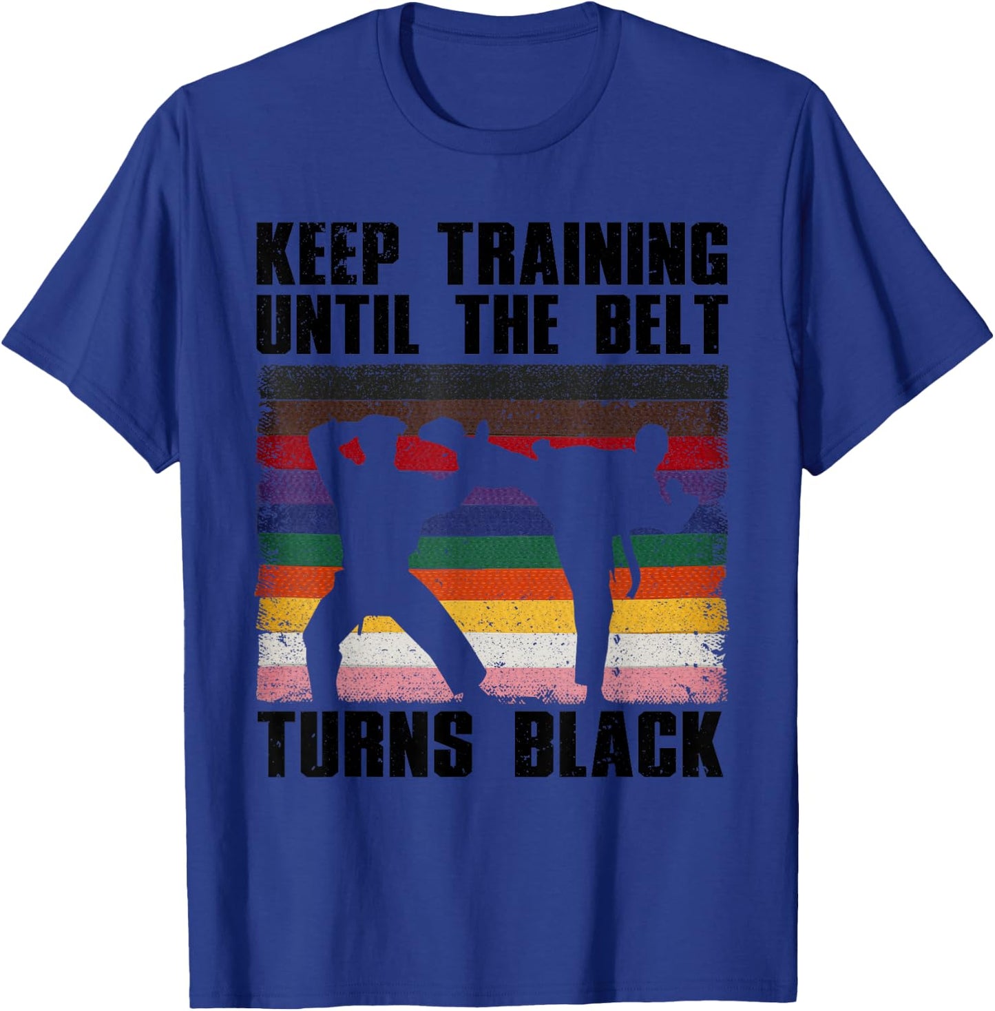 Cool Karate Art Women Martial Art Karate Black Belt T-Shirt - T-Shirt | Royal