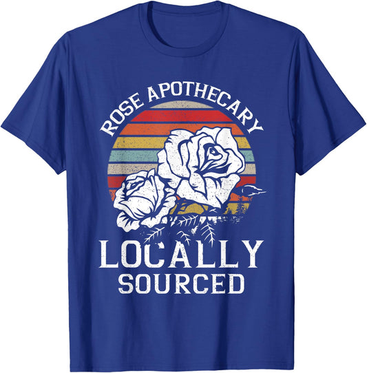Vintage Rose Apothecary Locally Sourced Rose Lovers Gift T-Shirt - T-Shirt | Royal