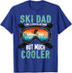 Ski Dad Like A Regular Dad But Cooler Vintage Skier Gift T-Shirt - T-Shirt | Royal