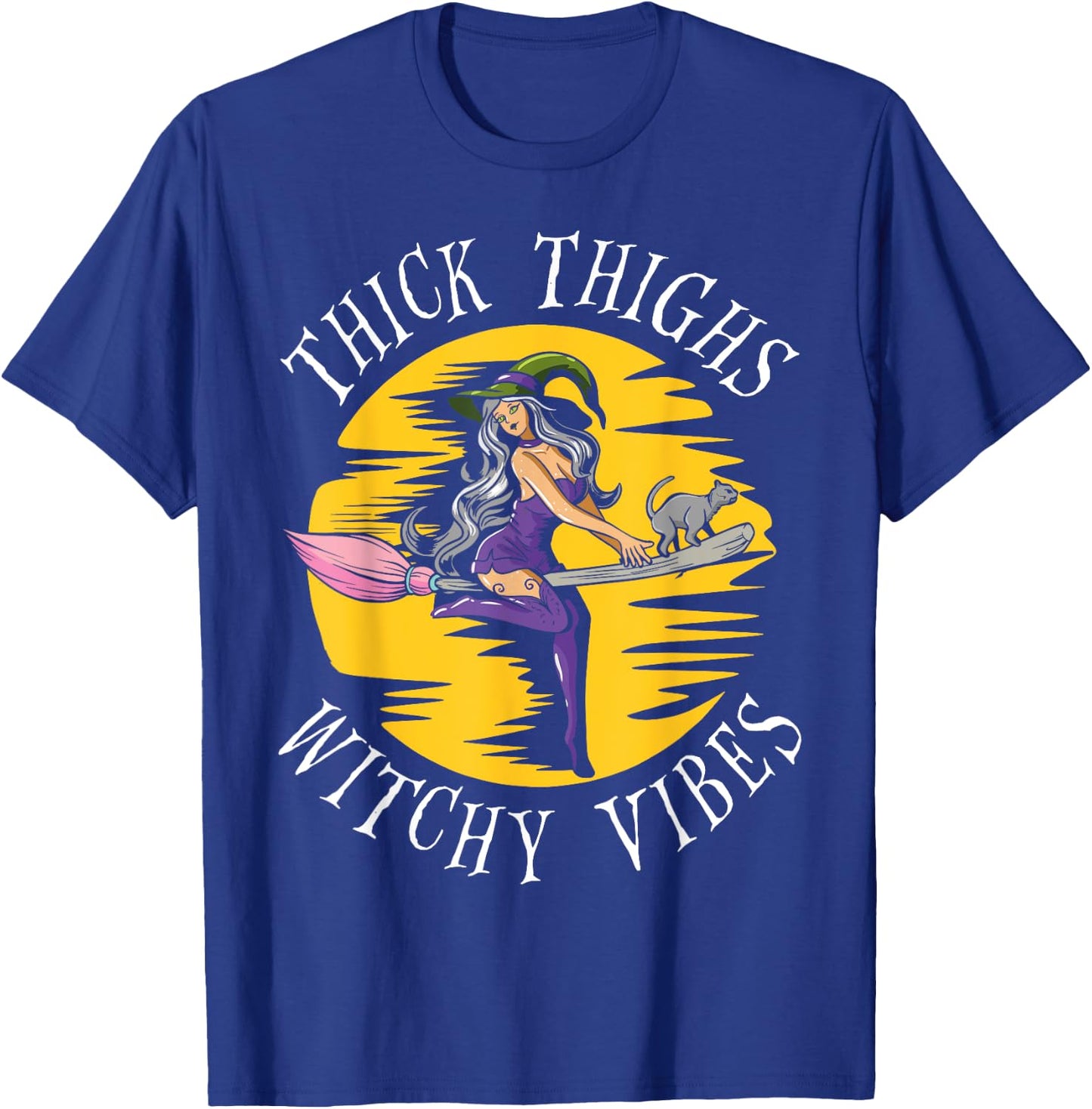 Thick Thighs Witchy Vibes T-Shirt - T-Shirt | Royal