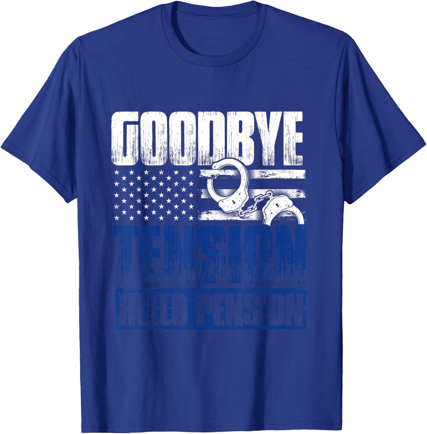 Funny Retired Policeman Gift Law Enforcement Police T-Shirt - T-Shirt | Royal