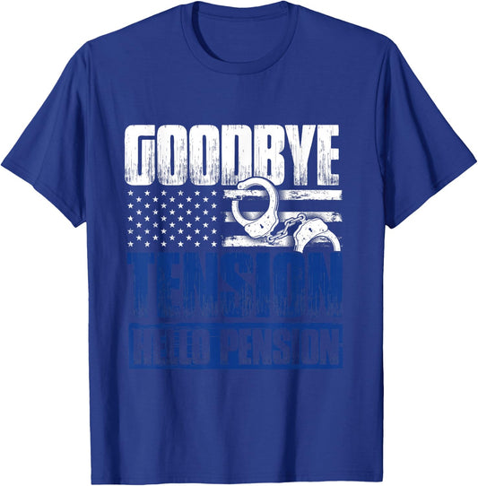 Funny Retired Policeman Gift Law Enforcement Police T-Shirt - T-Shirt | Royal