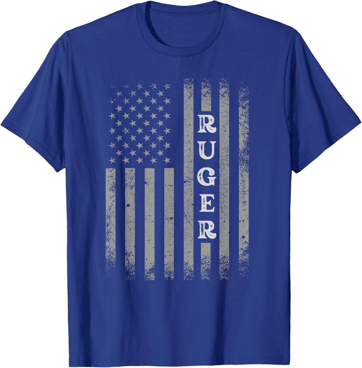 Retro American Flag UAS Ruger Men Family Day Shirt Matching T-Shirt - T-Shirt | Royal
