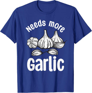 Garlic Art Women Chef Cook Asian Food Garlic Lover T-Shirt - T-Shirt | Royal