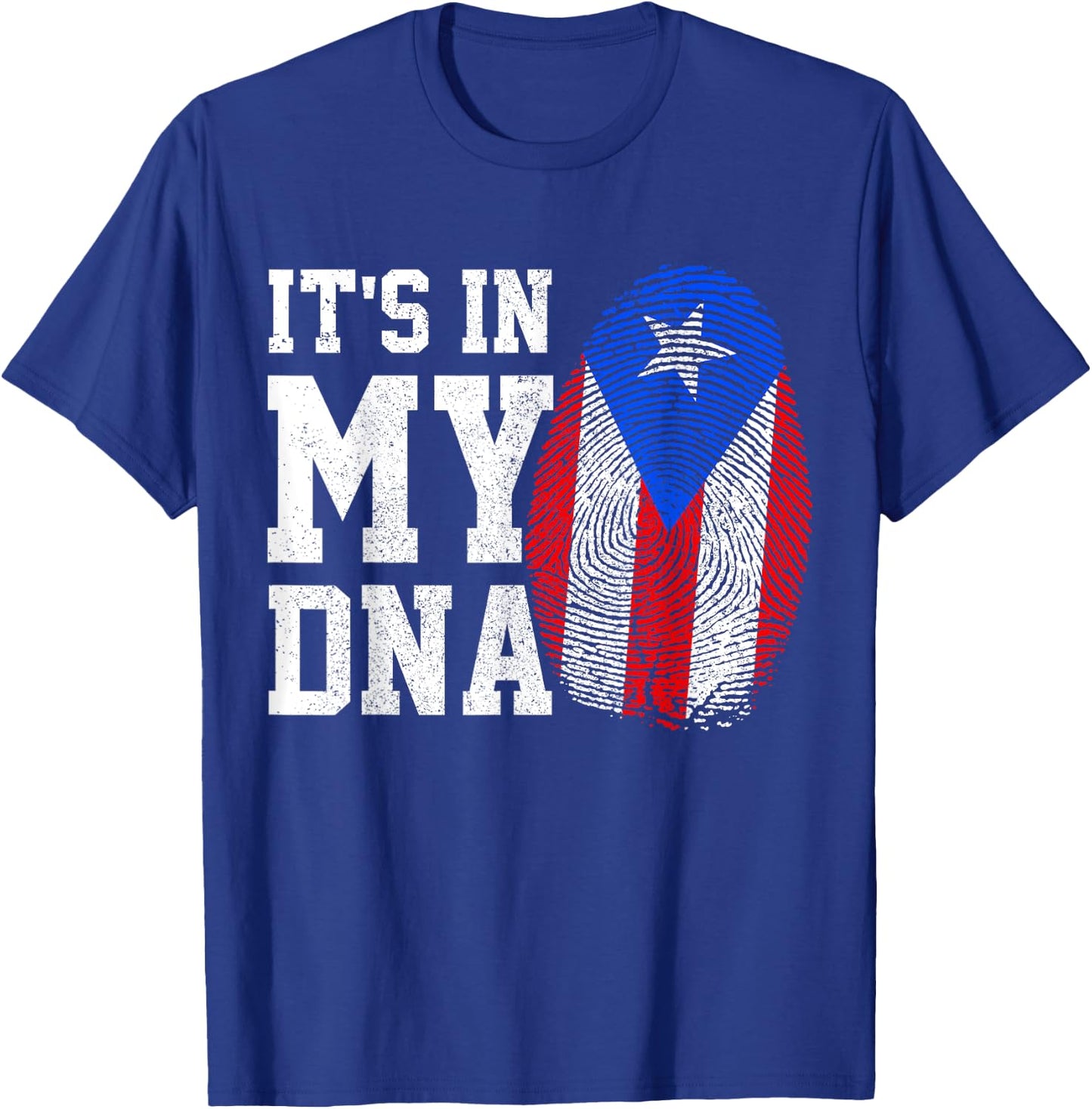 Puerto Rico Flag It's In My DNA Patriotic Puerto Rican Pride Men T-Shirt - T-Shirt | Royal