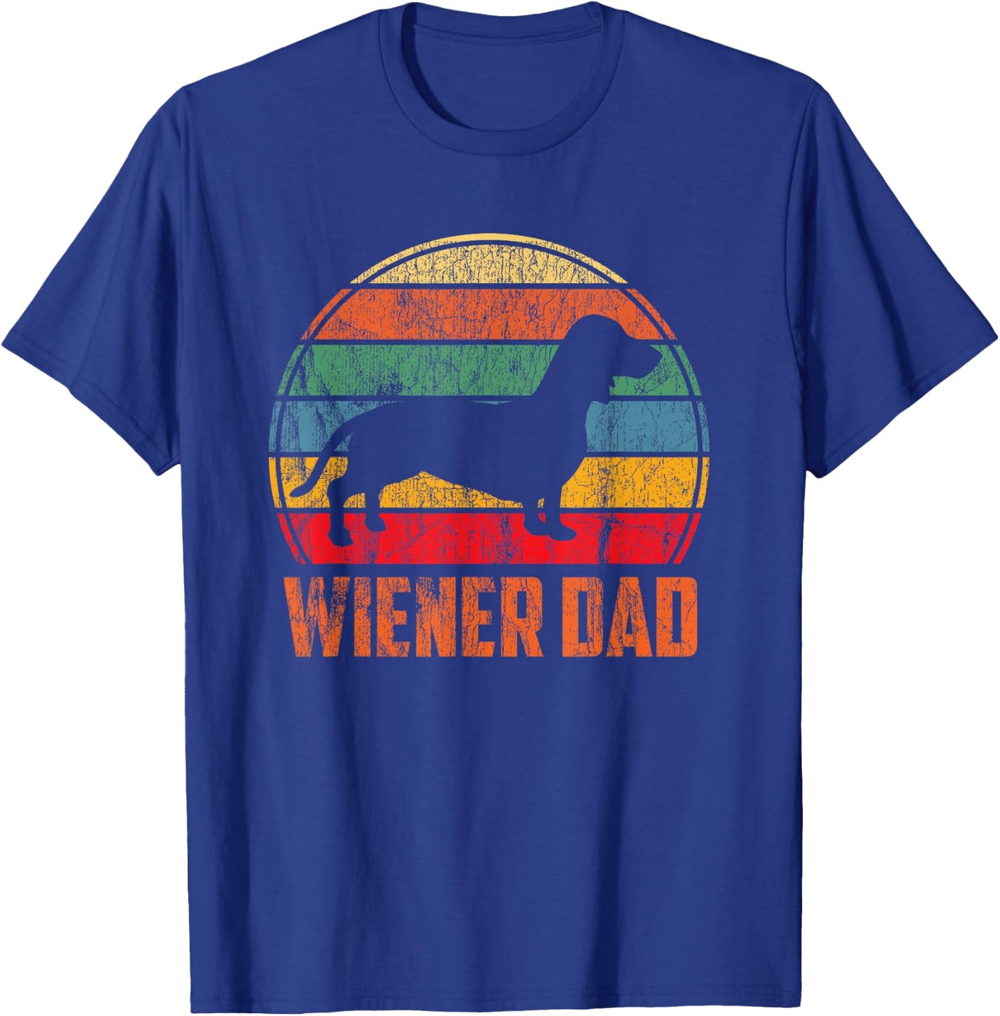 Wiener Dog Dad - Funny Dachshund Gift - Cute Weiner Dog T-Shirt - T-Shirt | Royal