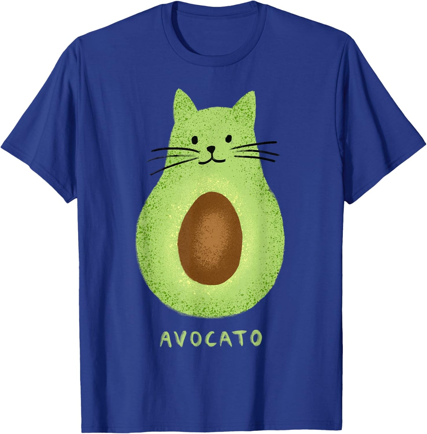 Avocato Funny Cute Cat Avocado Vegan and Cat Owner Kitten T-Shirt - T-Shirt | Royal