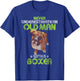 Never Underestimate An Old Man With A Boxer Funny Dog Lover T-Shirt - T-Shirt | Royal