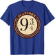 Harry Potter Platform 9 &3/4 Simple Logo T-Shirt - T-Shirt | Royal