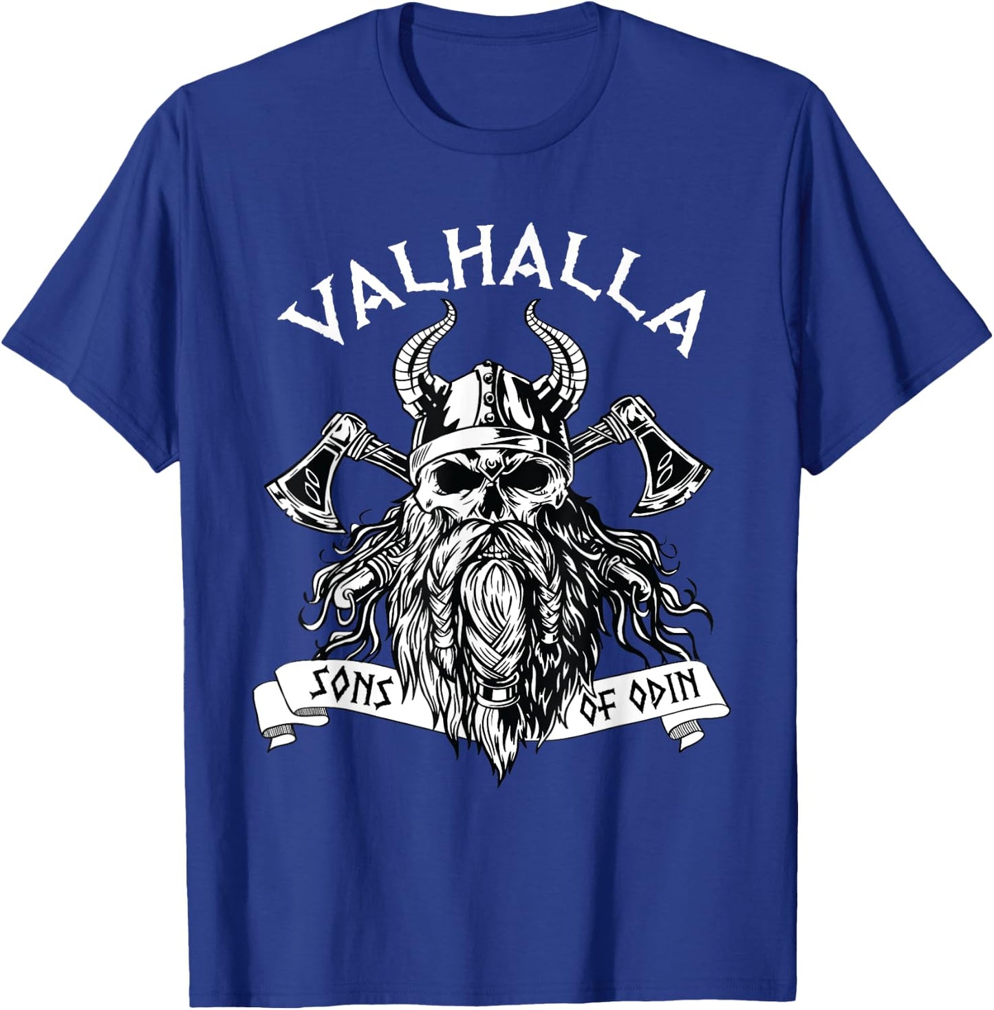 Viking Valhalla Sons Of Odin Norse Nordish Thor Mythology T-Shirt - T-Shirt | Royal