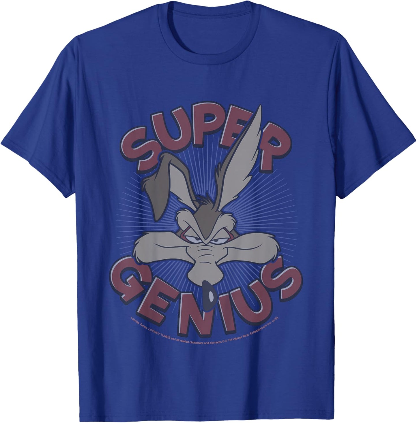 Kids Looney Tunes Wile E. Coyote Super Genius T-Shirt - T-Shirt | Royal