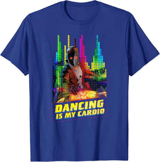 Marvel Star-Lord Peter Quill Dancing is My Cardio T-Shirt - T-Shirt | Royal