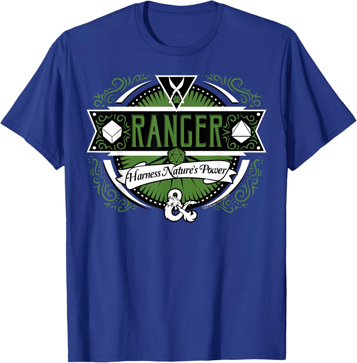 Dungeons & Dragons Ranger Harness Nature's Power Logo T-Shirt - T-Shirt | Royal
