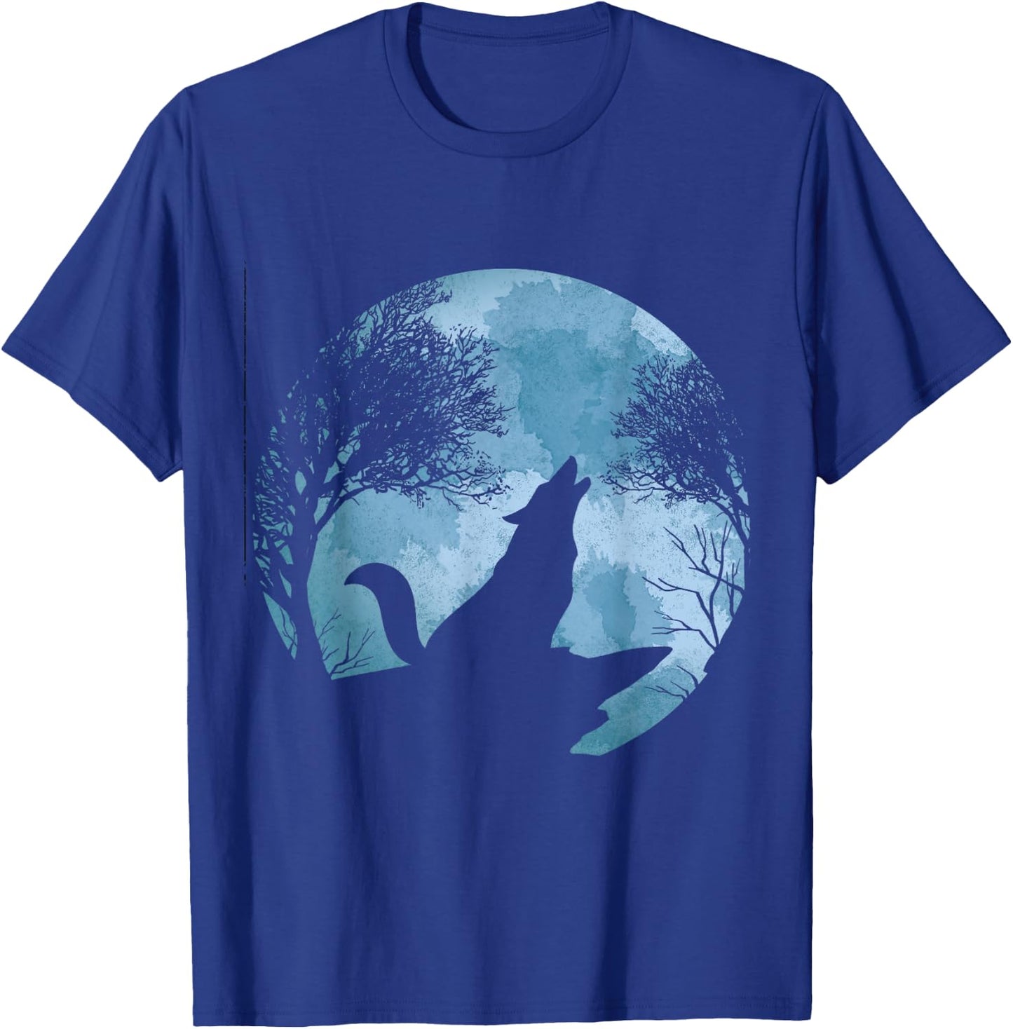 Howling Full Moon Forest Animal Wildlife Gift Moonlight Wolf T-Shirt - T-Shirt | Royal