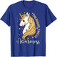 Childhood Cancer Awareness Unicorn Warrior Support Kid Girls T-Shirt - T-Shirt | Royal