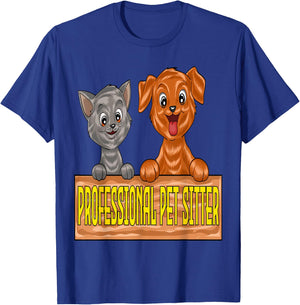 Professional Pet Sitter T-Shirt - T-Shirt | Royal