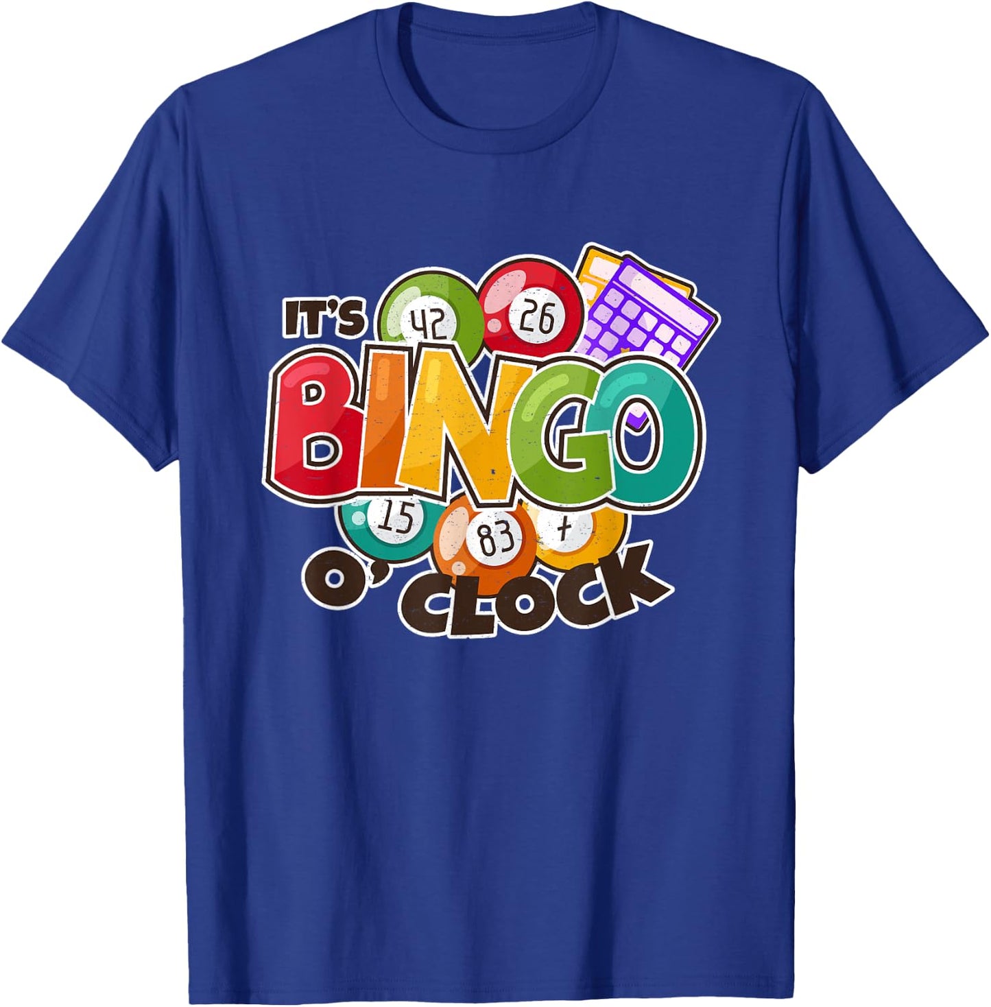 It's Bingo O Clock | Bingo Caller Shirt | Funny Bingo T-Shirt - T-Shirt | Royal