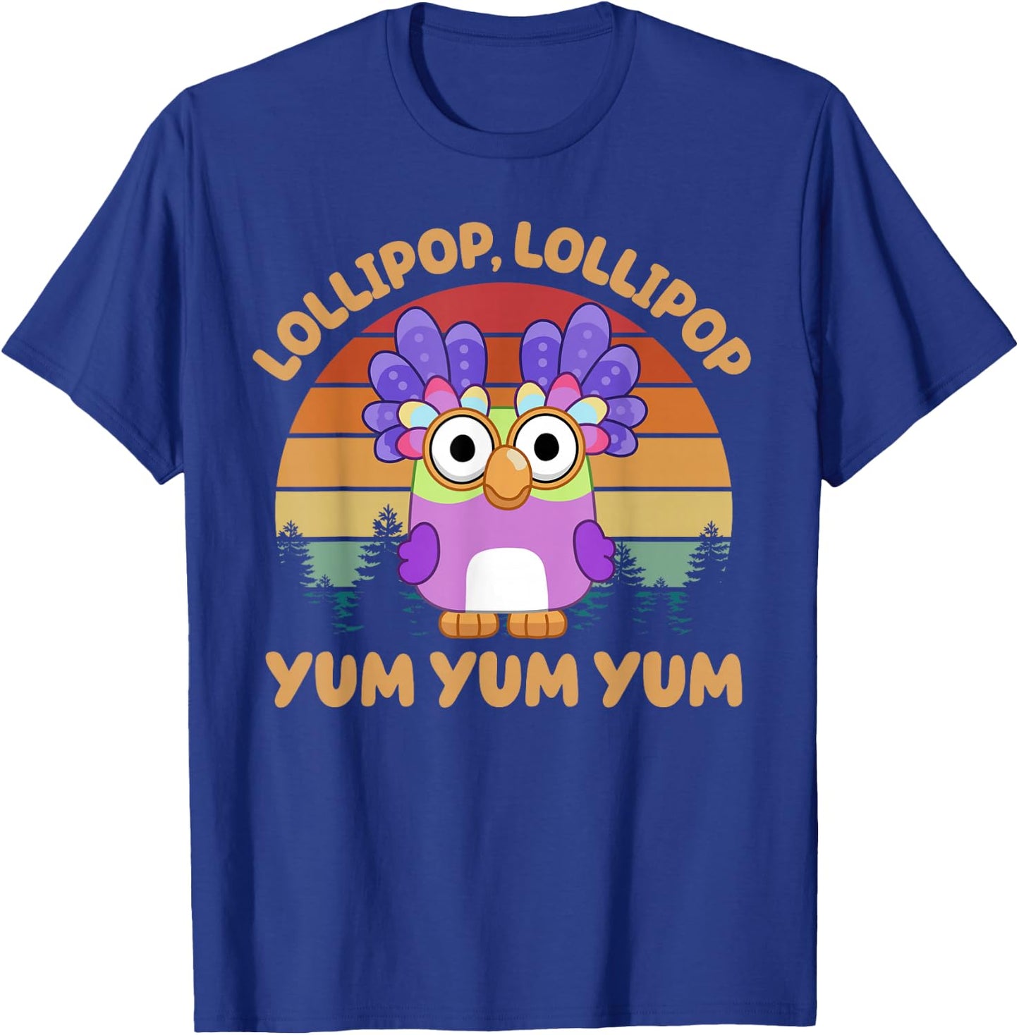 Chattermax Lollipop Lollipop Yum Yum Yum T-Shirt - T-Shirt | Royal