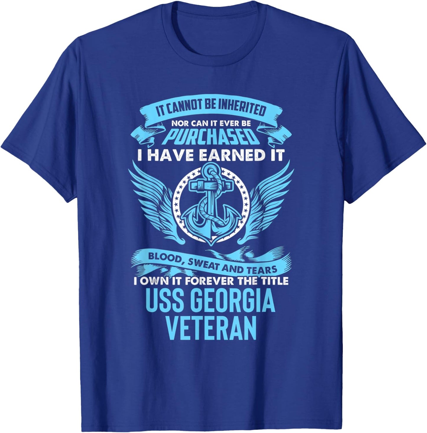 USS Georgia SSGN-729 Submarine T-Shirt - T-Shirt | Royal