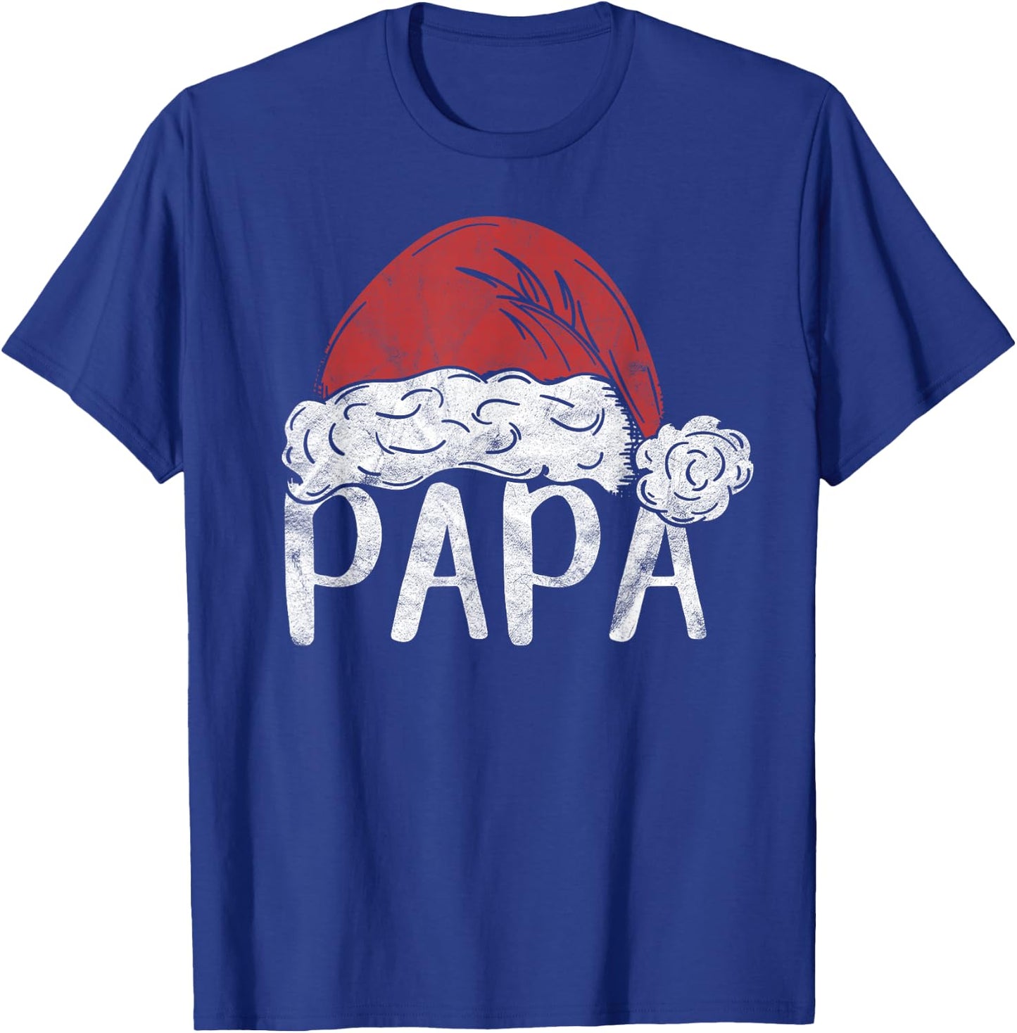 Papa Claus Christmas Costume Gift Santa Matching Family Xmas T-Shirt - T-Shirt | Royal