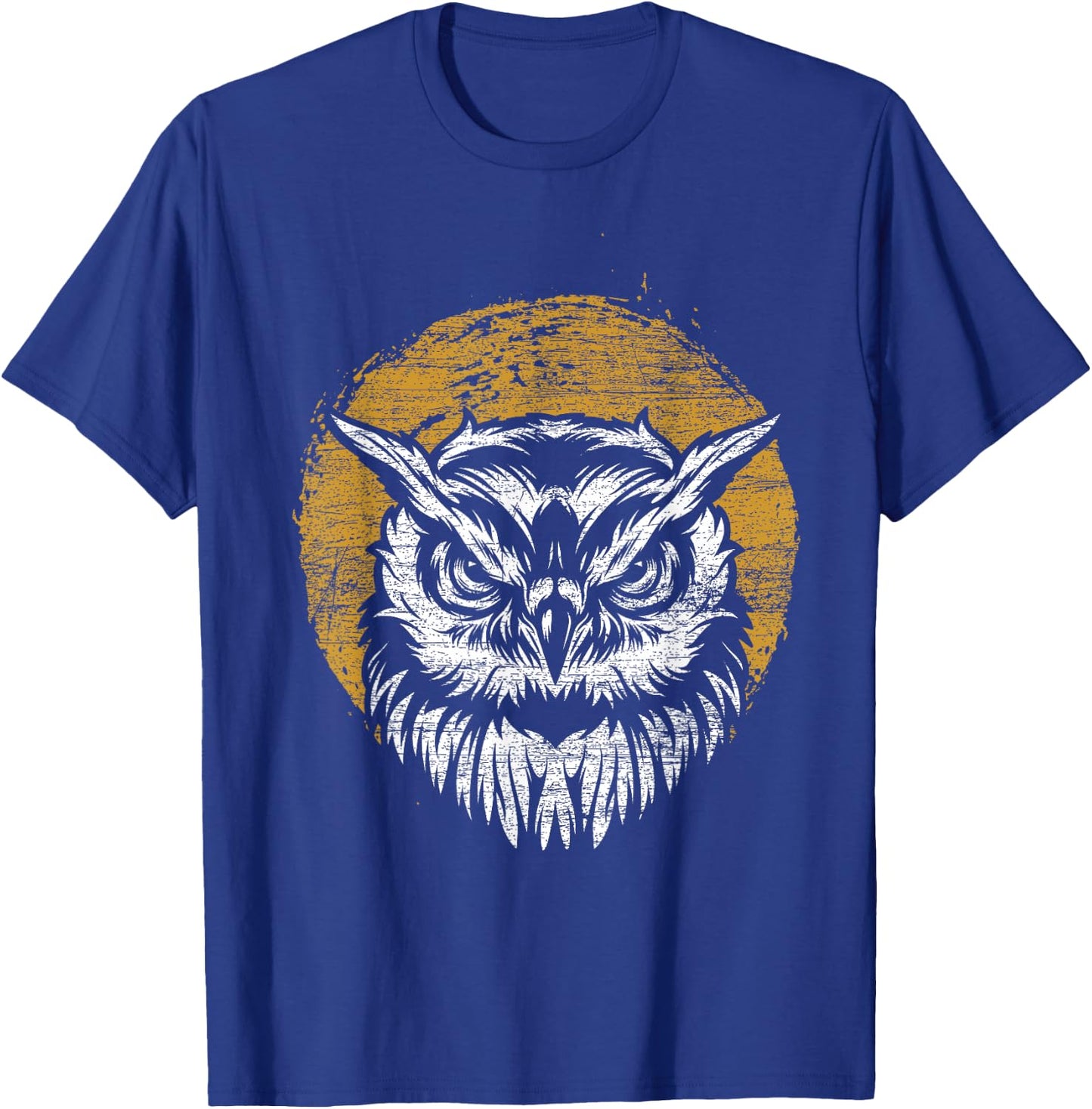 Bird Gift Sunset Owl T-Shirt - T-Shirt | Royal