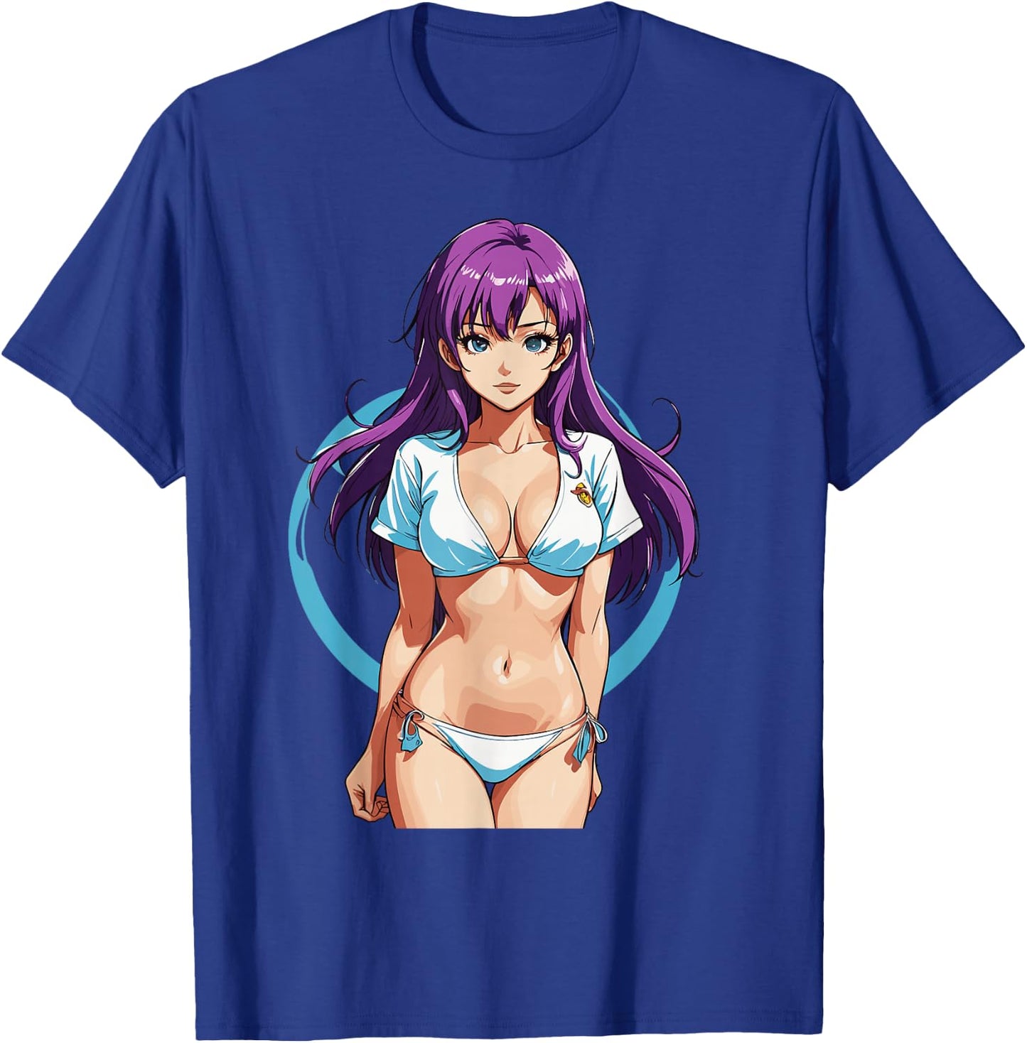 Sexy Waifu Sport Beach Anime Girl Japanese T-Shirt - T-Shirt | Royal