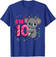 10th Birthday Shirt For Girls Koala Bear 10 Years Old T-Shirt - T-Shirt | Royal