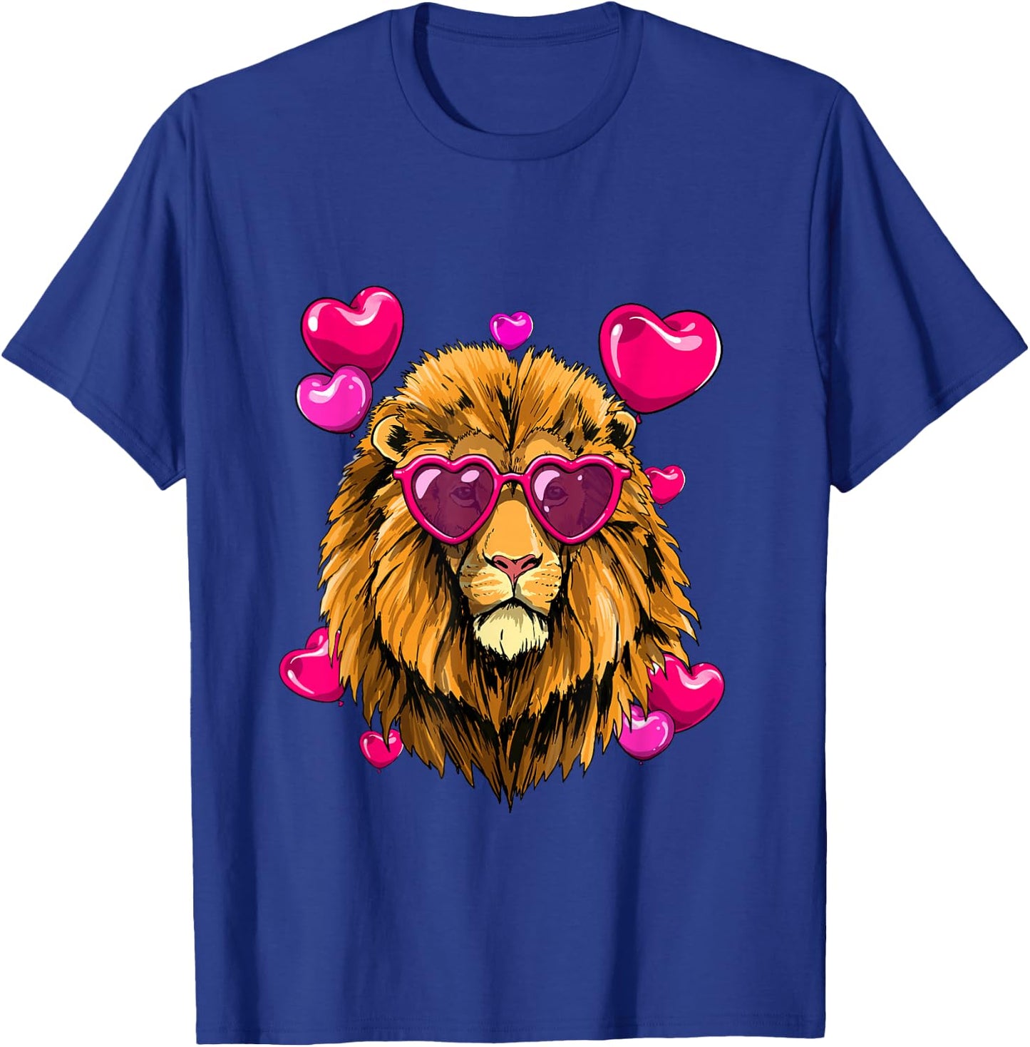 Valentines Day Lion Funny Lion Lover T-Shirt - T-Shirt | Royal