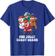 One Jolly Coast Guard Dabbing Santa Christmas T-Shirt - T-Shirt | Royal