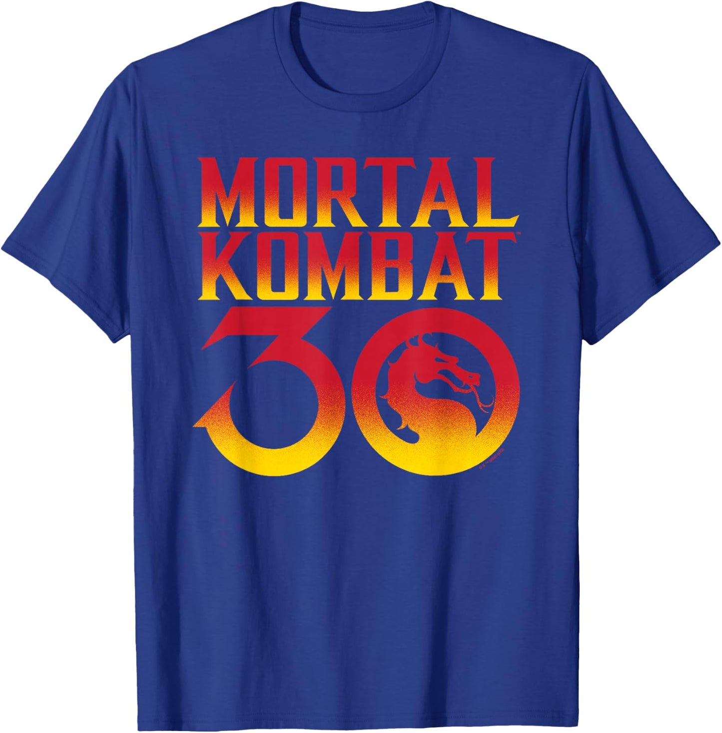 Mortal Kombat - 30th Anniversary Logo T-Shirt - T-Shirt | Royal