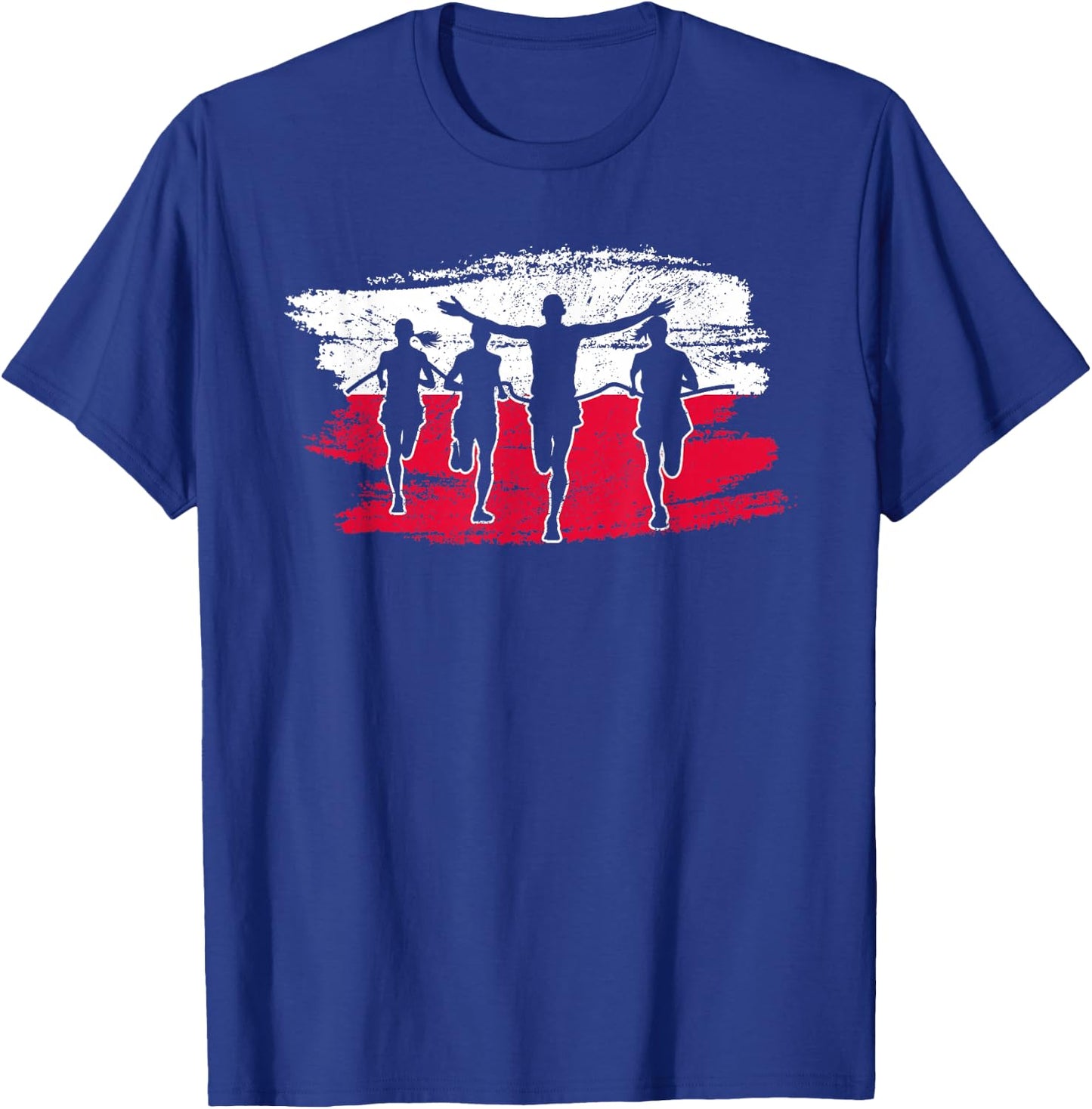 Running Marathon Runners Poland Polish Polska T-Shirt - T-Shirt | Royal