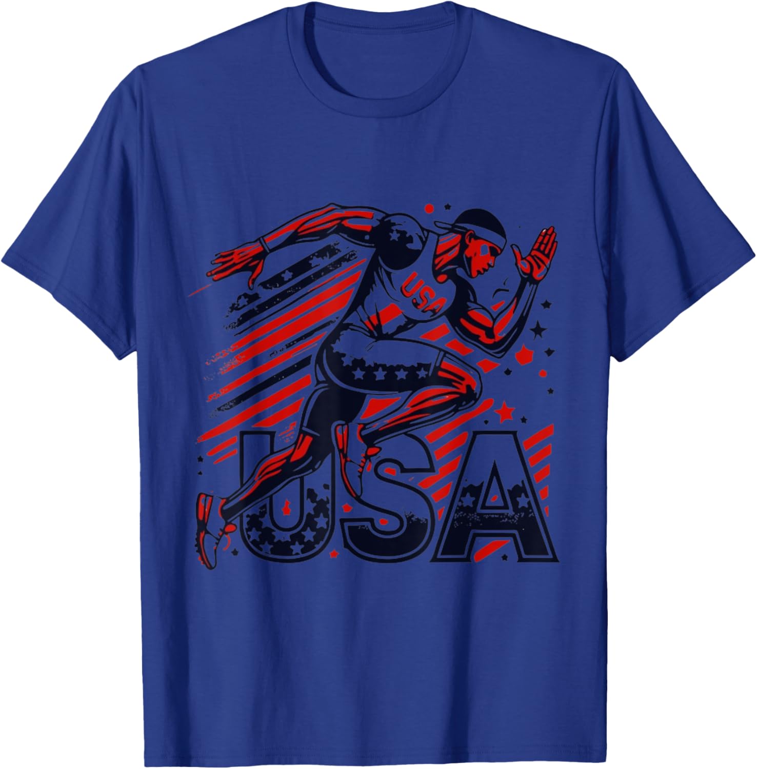 Bioworld Team USA Olympics Sprinter , Small, Grey T-Shirt - T-Shirt | Royal