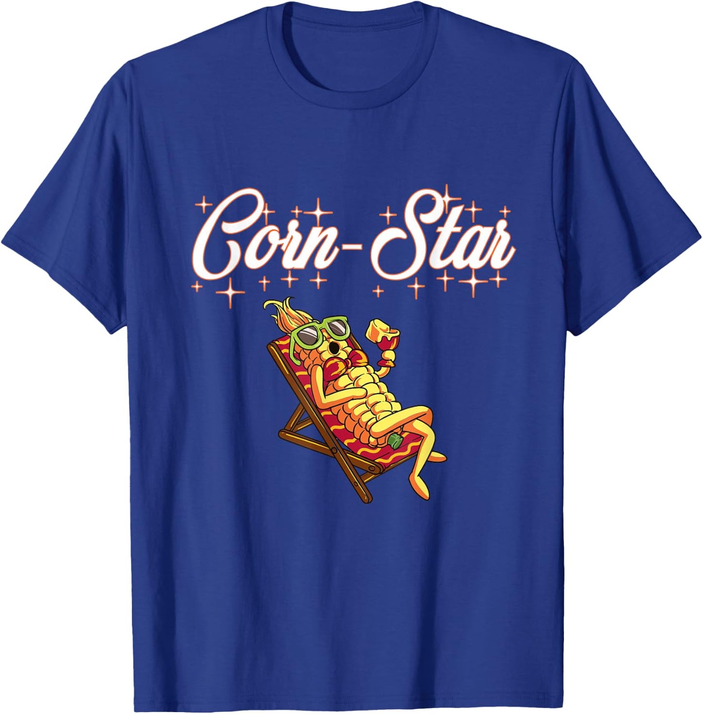 Corn Star Funny Maize Farmer Pornstar T-Shirt - T-Shirt | Royal