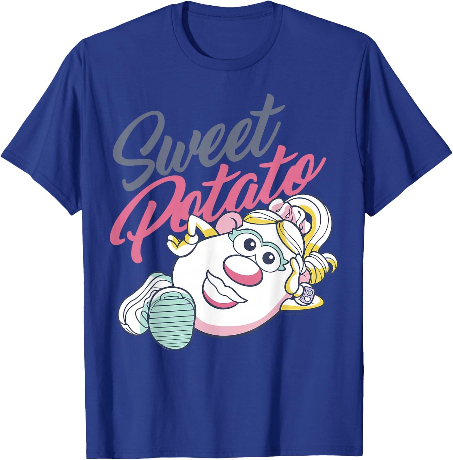Mr. Potato Head Valentine's Day Mrs. Sweet Potato Retro T-Shirt - T-Shirt | Royal