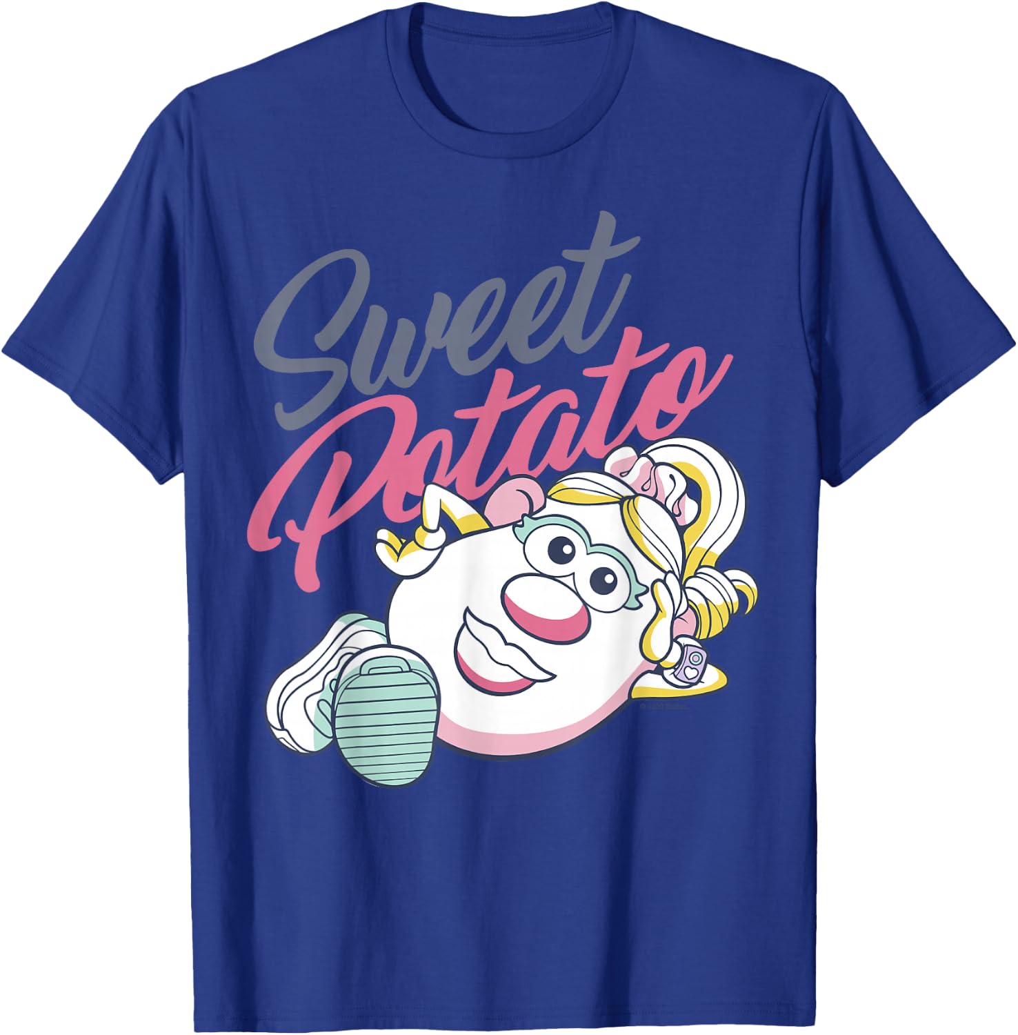 Mr. Potato Head Valentine's Day Mrs. Sweet Potato Retro T-Shirt - T-Shirt | Royal