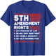List of 5th Amendment Rights T-Shirt - T-Shirt | Royal