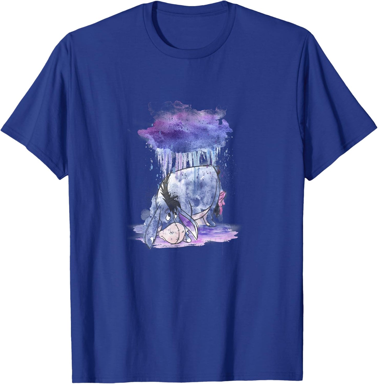 Disney Winnie The Pooh Eeyore Watercolor Rain Cloud T-Shirt - T-Shirt | Royal
